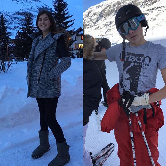 Ces deux-là sont partis au ski, les deux petits sont avec des copains/cousins... Bref, une semaine sans enfant commence ! #gniiii (A nous le rangement en profondeur de la maison ^^)