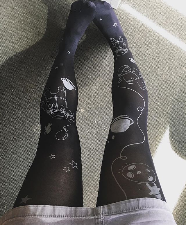 Les collants de l'espace #ciloubidouillecollant #tights #tightslover