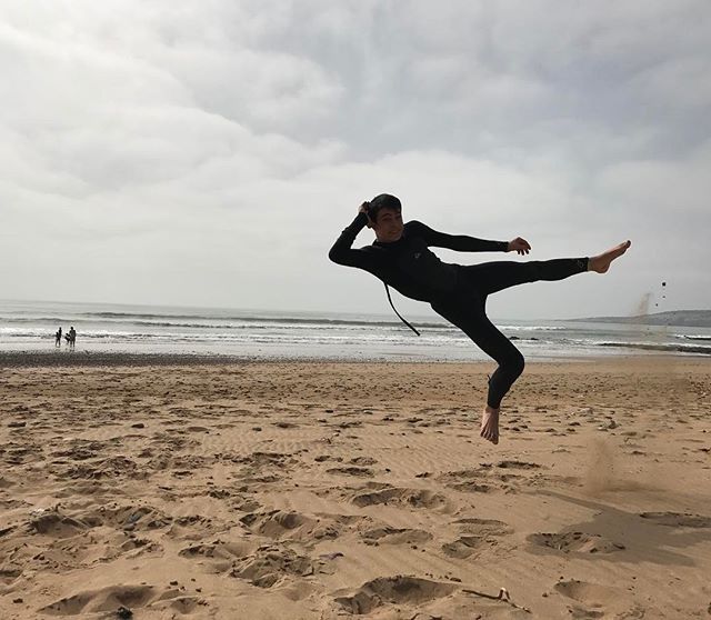 La plage est à nous ! Surf au programme :) #essaouira #ciloubidouilleauMaroc