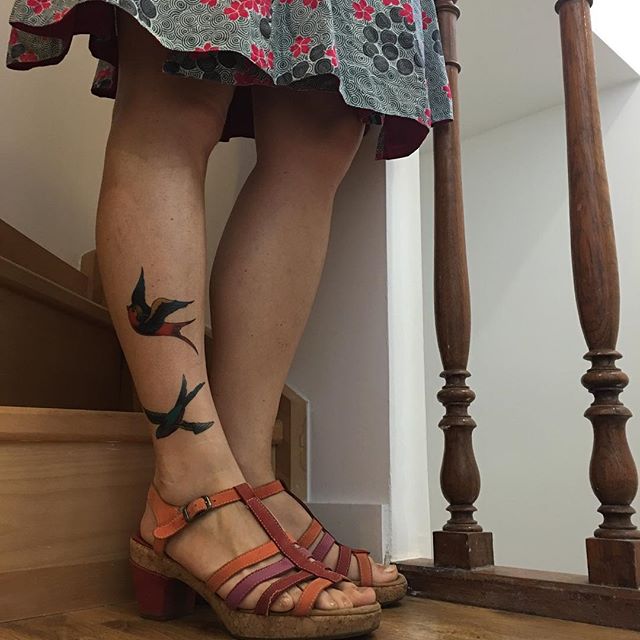 La saison des collants se termine. Celle des tatouages éphémères se profile... #ciloubidouilletattoo #tatouageephemere