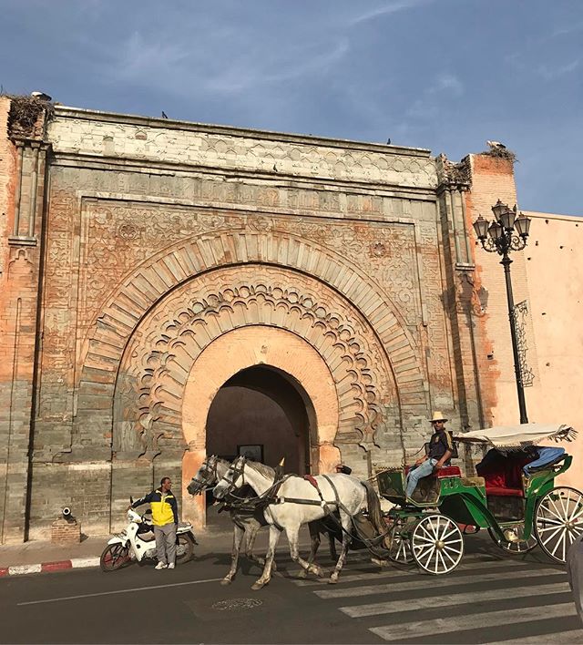 La plus vieille porte de Marrakech (et ses cigognes) #marrakech #ciloubidouilleauMaroc