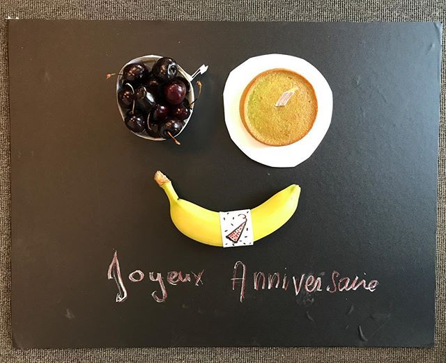 Petit plateau repas bricolé pour le petit dej d'anniversaire du Patronami :) #ciloubidouille