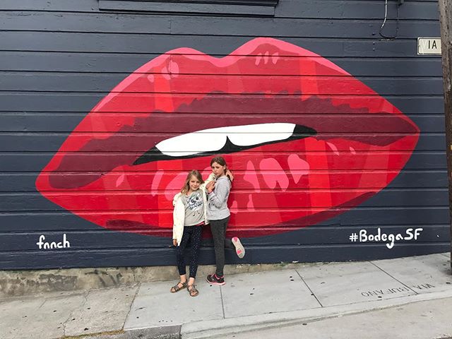 Kiss from San Francisco #streetart #graffitiart #ciloubidouilleinUSA