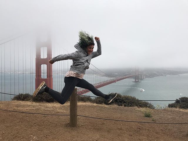 Un vent à décorner les boeufs devant le Golden Gate ! #goldengate #sanfrancisco #ciloubidouilleinUSA