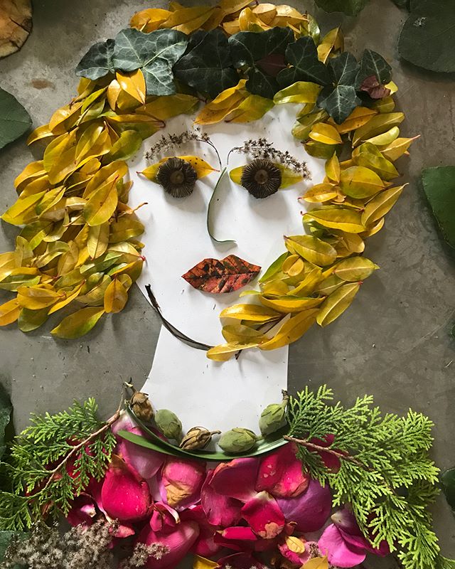Activité landart du jour avec les enfants (inspirés par @sistergoldenshop ) #landart #kidsactivities