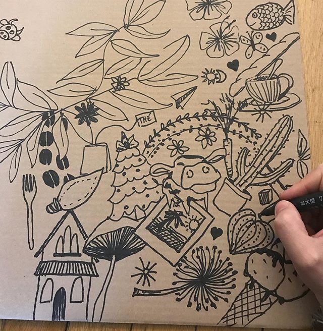 Préparation du grand jeu du réveillon #doodle #surprise #ciloudrawings #ciloubidouilledrawing