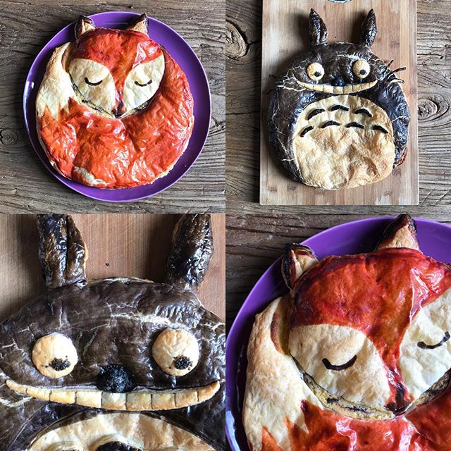 Ca parle galettes des rois Totoro et Renard sur mon blog :) #galettedesrois #totoro #renard #totorocake #foxcake
