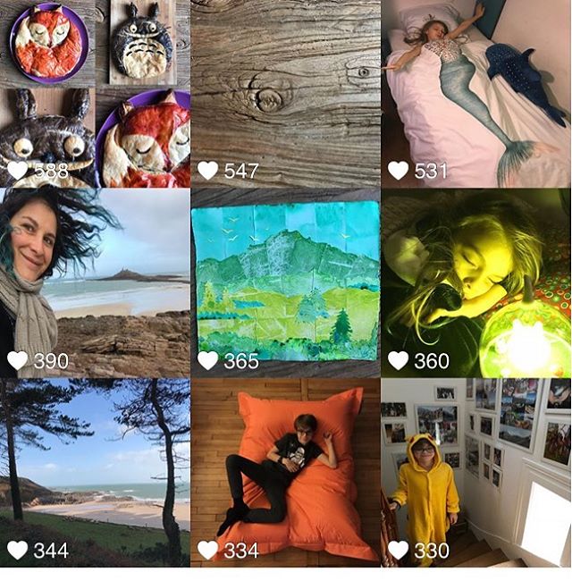 Au mois de janvier, vous avez adoré mes galettes des rois Renard et Totoro (et moi aussi, grosse fierté), vous avez mis plein de petits coeurs sous mon stopmotion floral célébrant mes 5000 followers sur IG, vous avez aimé ma sirène endormie, mon excursion vers la mer de Bretagne, la magnifique oeuvre collaborative de @leawalter33 , une petite fée éclairée par une veilleuse à la lueur de luciole, un grand garçon de 12 ans allongé sur son pouf d’anniversaire et le même déguisé en pokémon :). Janvier fut riche de tout cela. Et plus encore. Merci la vie !