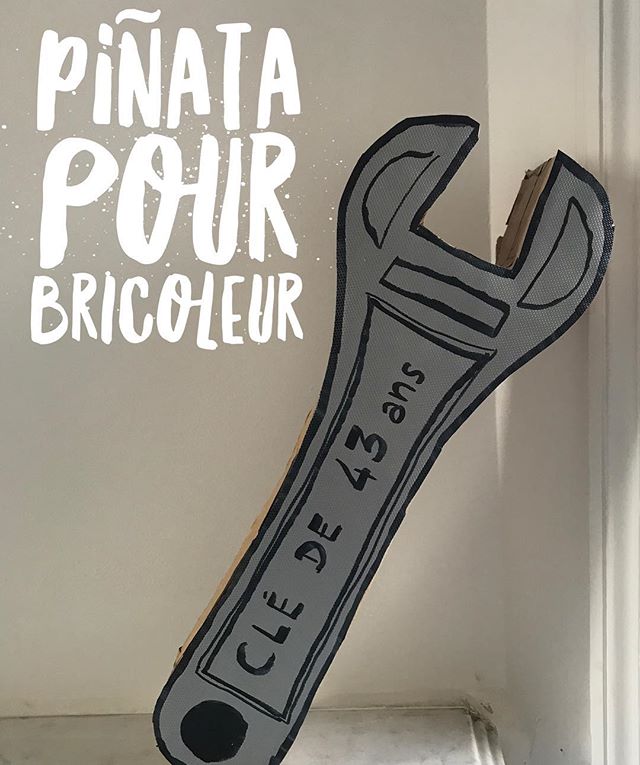 La clé de 43, offerte en surprise à zhom pour son anniversaire. C’est une piñata et sa construction est expliquée sur mon blog :) #ciloubidouille #birthdaysurprise