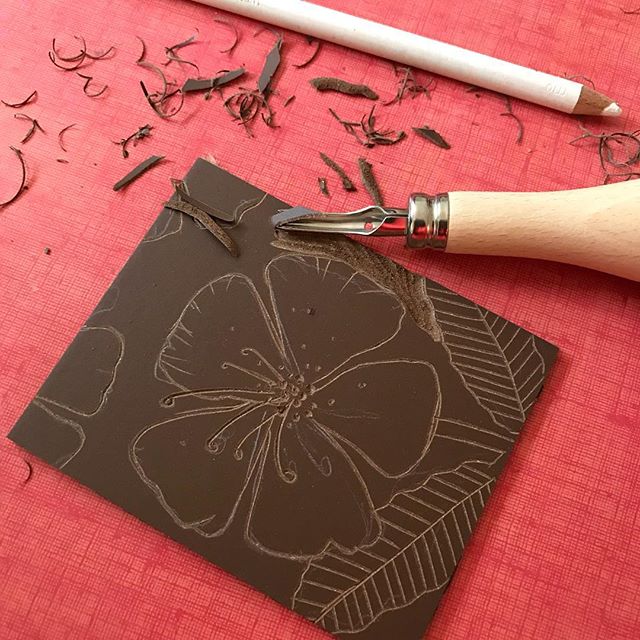 Ma découverte de la linogravure avec claradebray chez klindoeil 1 atelier linogravure