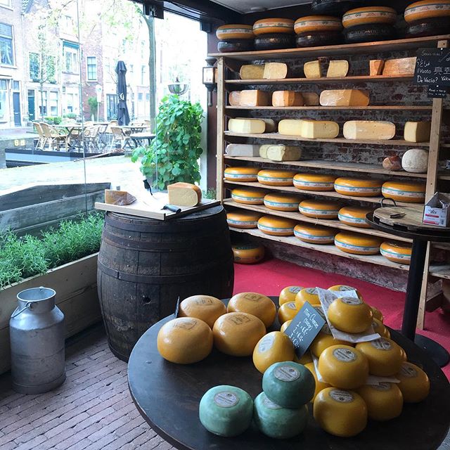 Bonjour, je m’appelle Cécile et je ne sais pas si je vais arriver à sortir de cette fromagerie hollandaise. Si vous ne me voyez pas les prochains jours, cherchez-moi à la fromagerie Bon de Leiden ! #fromagerie #fromagehollandais #hollande #gouda #goudacheese