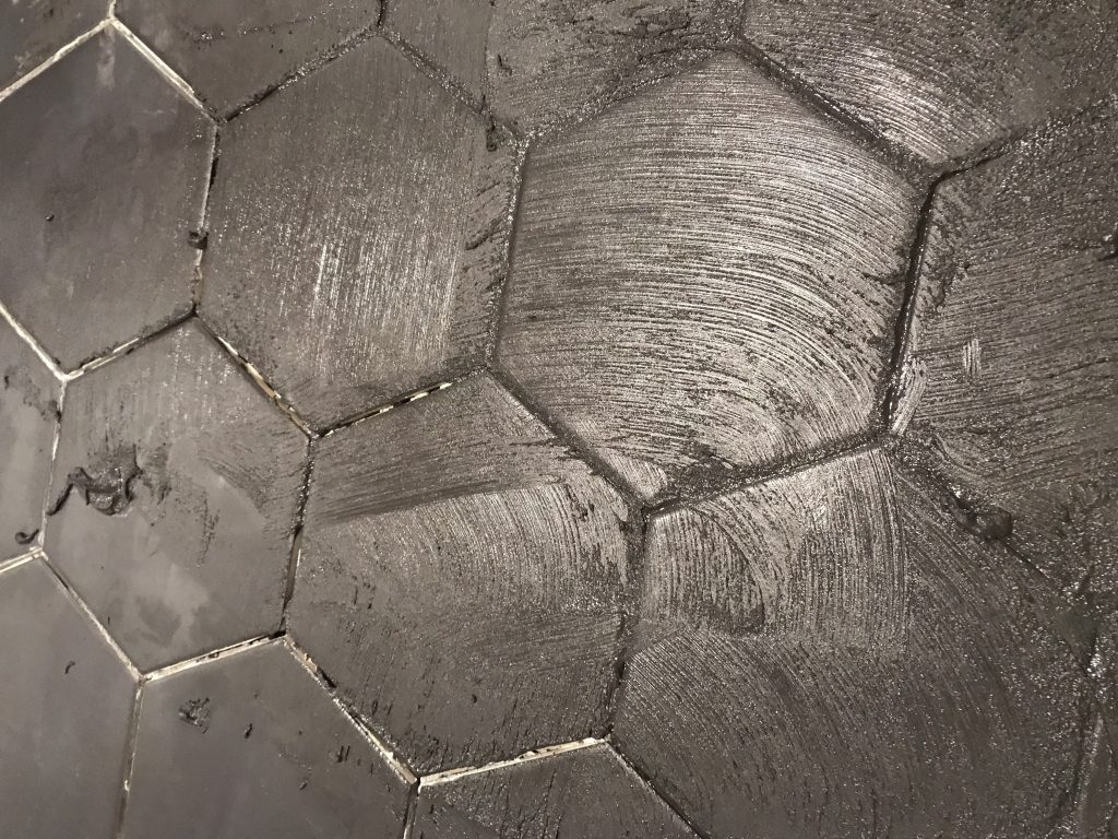 Aménagement de la Cuisine : les travaux #1 17 joint carrelage noir