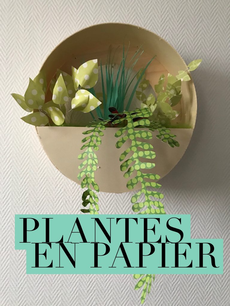 plantes en papier diy