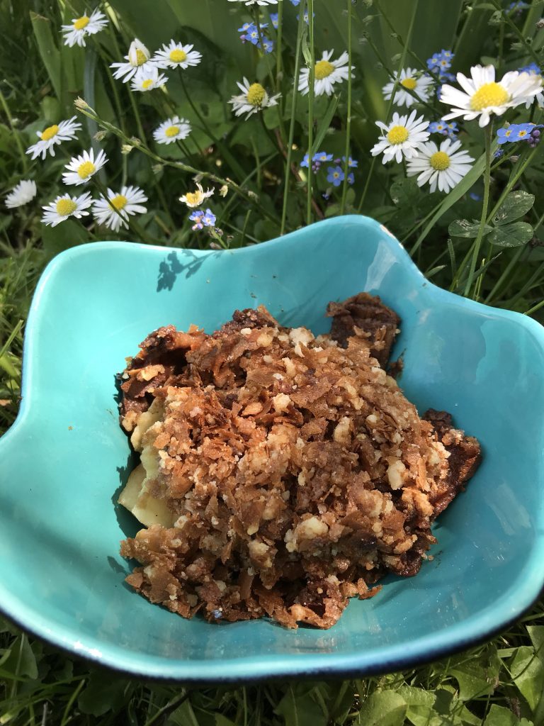 crumble aux gavottes - croustifondant