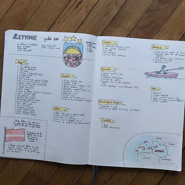 Cet été, on part 10 jours en Lettonie ! Je ne connais pas du tout ce pays, ni de près, ni de loin. Mais j’avais envie d’une destination dépaysante, pas trop touristique, pas trop chère, pas trop loin... J’ai hâte de découvrir ce coin de la planète. Comme à notre habitude, on loue une voiture et on sillone autant qu’on peut :). Je me doute que vous n’allez pas être des centaines à pouvoir me donner des conseils mais si par hasard, vous êtes déjà allés là-bas ou si vous êtes lettons, je lirai vos commentaires avec plaisir ! #ciloubidouilleinlatvia #latviatravel #lettonie #bulletjournal #ciloubidouillebujo #travelbujo