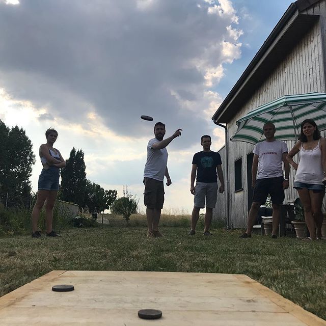 Partie de palets bretons avec les copains
