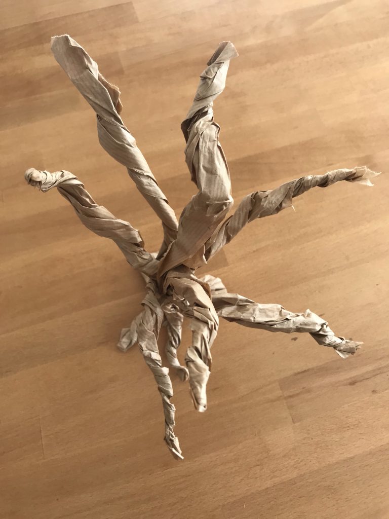 arbre en papier d'halloween