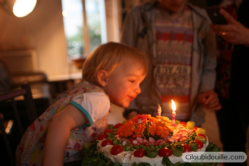 gâteau salé pour anniversaire