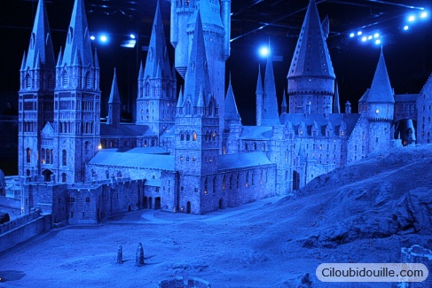 maquette chateau de poudlard studios harry potter