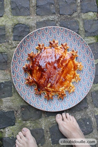 galette des rois en forme de couronne