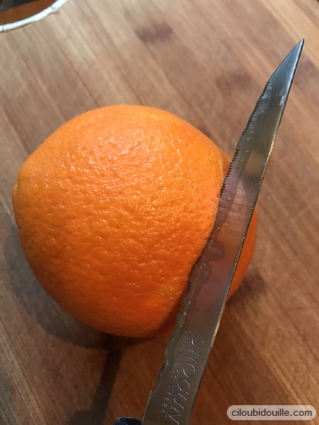 Transformer une orange en photophore pour Noël 2 orange bougie