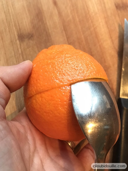 Transformer une orange en photophore pour Noël 3 orange bougie