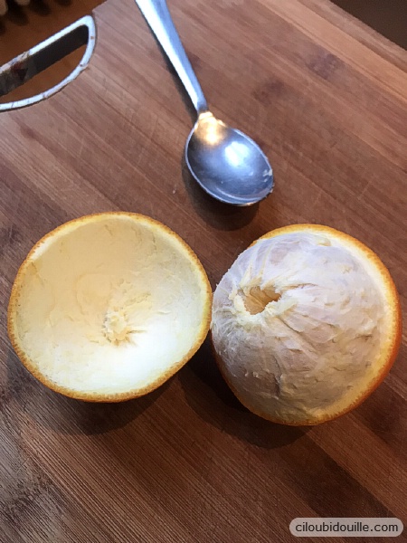 Transformer une orange en photophore pour Noël 4 orange bougie