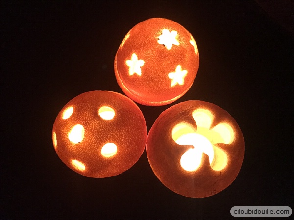 Transformer une orange en photophore pour Noël 20 orange bougie