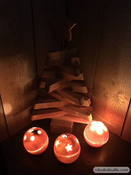 Transformer une orange en photophore pour Noël 21 orange bougie