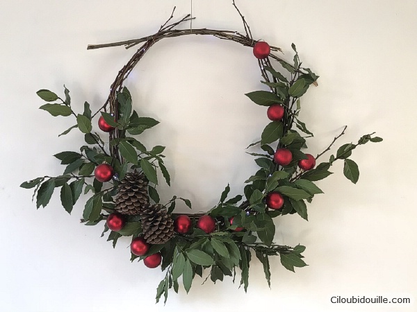 Fabriquer une couronne de porte maison - Ciloubidouille