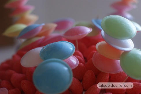 Boule en polystyrène pour réalisation gâteau de bonbons