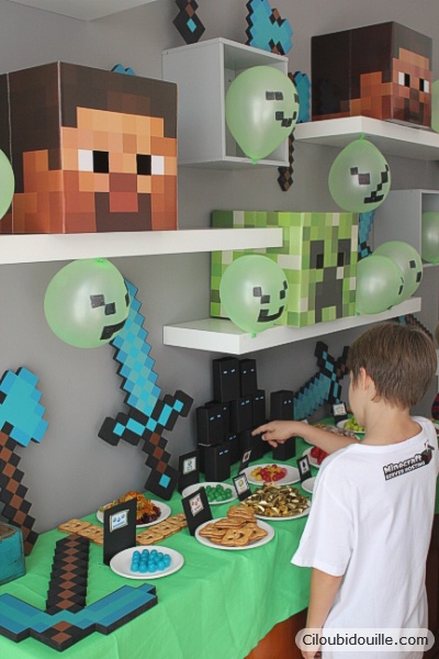 Anniversaire Minecraft - Ciloubidouille