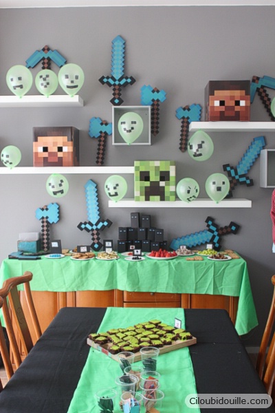 Anniversaire Minecraft - Ciloubidouille