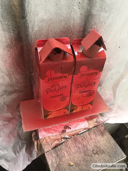 Calendrier de l'avent maison réalisé à partir de bouteille de jus 13 calendrier de l'avent bouteille de jus
