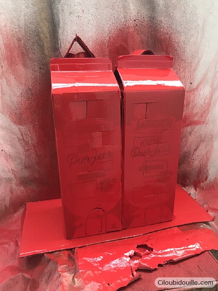 Calendrier de l'avent maison réalisé à partir de bouteille de jus 14 calendrier de l'avent bouteille de jus