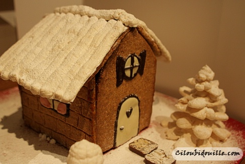 toit Maison de Noël à manger