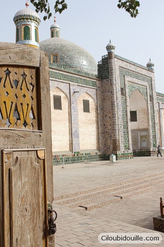 Tapis de prière de poche vert dôme de mosquée • Mon Coin Prière