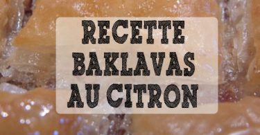 recette baklava au citron