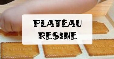 plateau petits beurres en résine epoxy