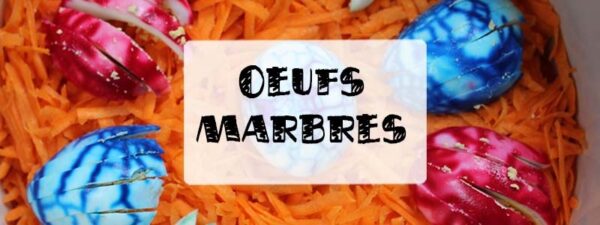 oeufs marbrés colorants alimentaires