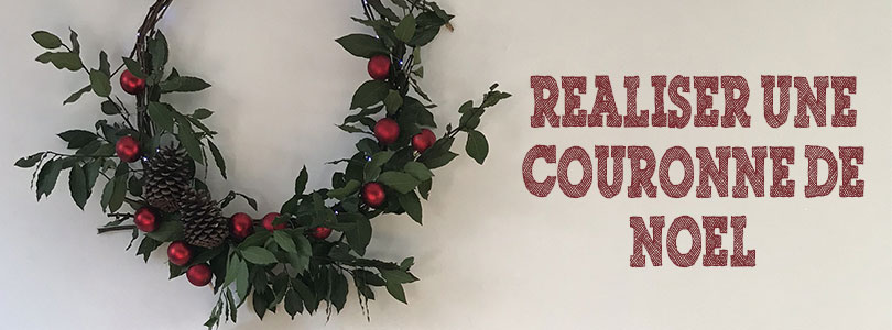 fabriquer une couronne de noel