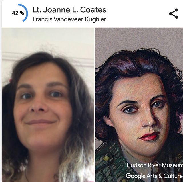 J’ai joué aussi ! L’application super virale du moment c’est celle d’Art et Culture de Google qui propose d’utiliser un selfie pour trouver un sosie parmi les oeuvres d’art du monde entier. Outre la petite déprime sur mes sosies, j’ai bien rigolé ^^ ! J’espère juste que la @police.nationale_ n’utilise pas ce genre de techno pour traquer les méchants pas gentils... Hihihihi... #artetculture #sosie #oupas