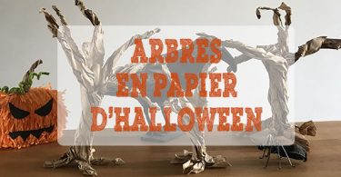 arbre en papier d'Halloween