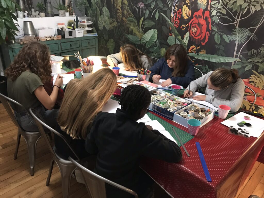 Atelier bullet journal pour une troupe d’ados 3 atelier créatif bullet journal avec des ados