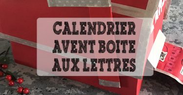 calendrier avent boite aux lettres