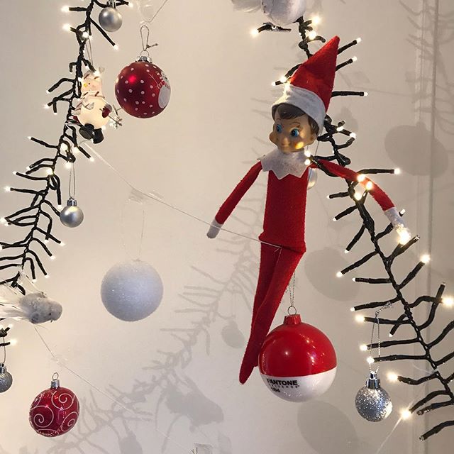 Comme un peu partout, il est de retour :) #elfontheshelf (pour ceux qui ne savent pas si il est, tapez « elf on the shelf ciloubidouille » sur google et vous aurez toutes les infos sur cette joyeux tradition de Noël :) !
