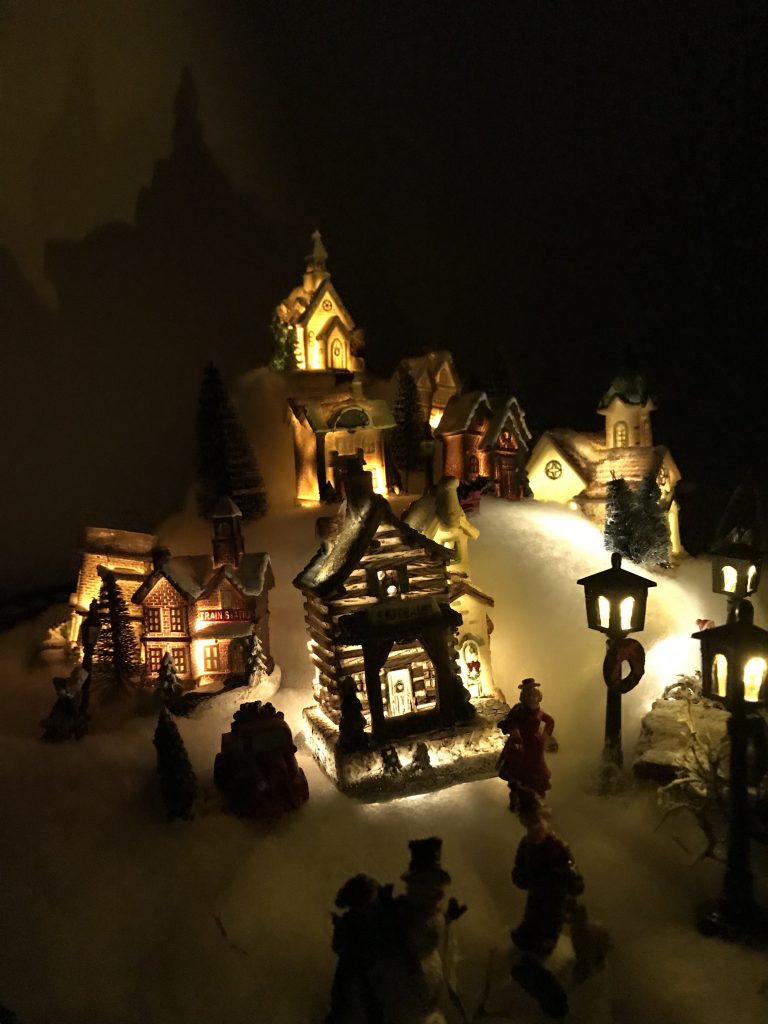 fabriquer un village de Noël facile : DIY