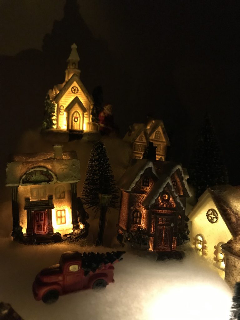 fabriquer un village de Noël facile : DIY
