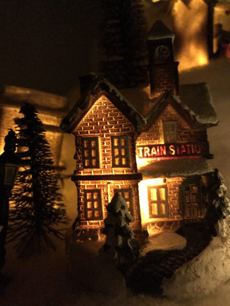 fabriquer un village de Noël facile : DIY