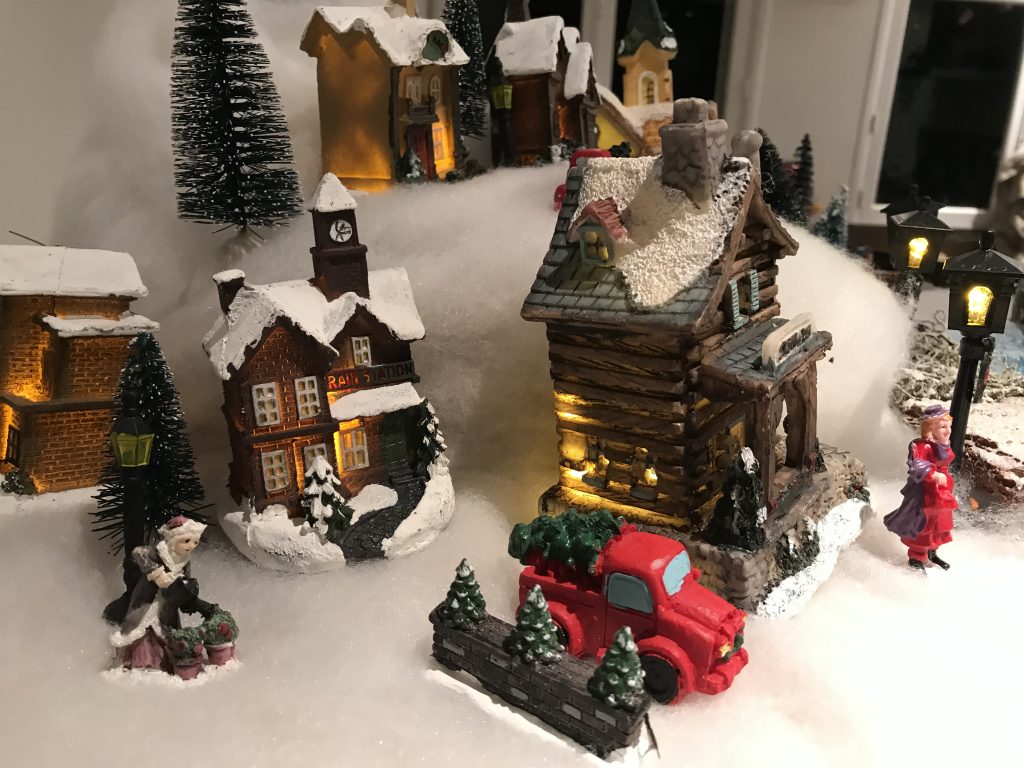 village de Noël facile : détail de la décoration